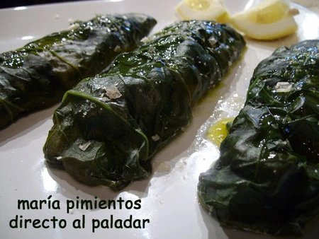 Receta de salmón envuelto en espinacas y queso fresco de cabra