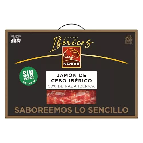 Navidul - Maletín de Jamón de Cebo Ibérico (50% raza ibérica) - 10x70g