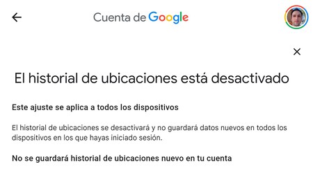 Historial Ubicaciones Google