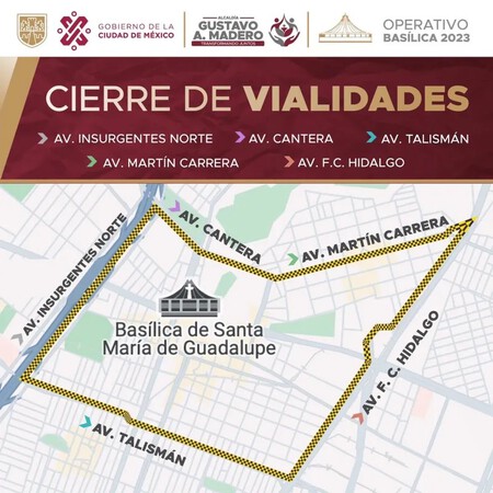 Cierre de vialidades