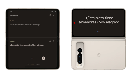 Pixel Fold Dual Screen modo intérprete