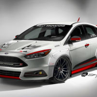 Este es un Ford ST de estilo rally para el SEMA