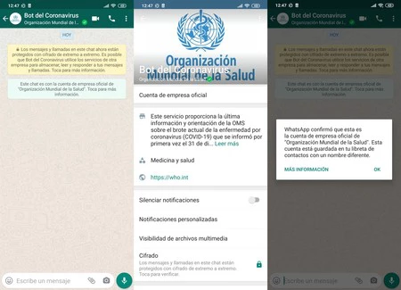 コロナウイルスボットWhatsapp