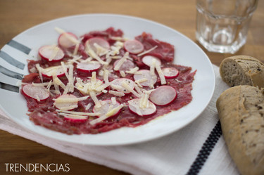 Receta de carpaccio con rabanitos