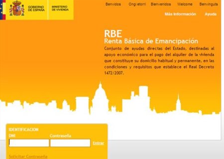 Desactivada la web de la Renta de Emancipación por un grave fallo de seguridad