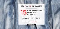 15 % de descuento adicional en Mango Outlet hasta el 10 de agosto