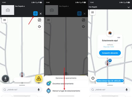 Aparcamiento Waze