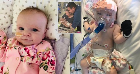 Erin, una bebé de seis meses con un grave defecto cardíaco y enfermedades respiratorias, logró vencer al coronavirus