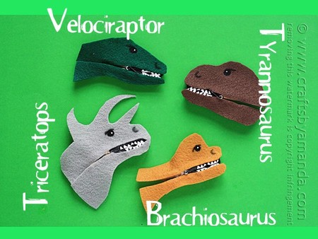 Manualidades Dinosaurios Pinzas
