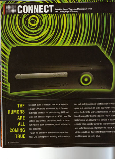 Game Informer asegura que la Xbox360 v.2 es una realidad
