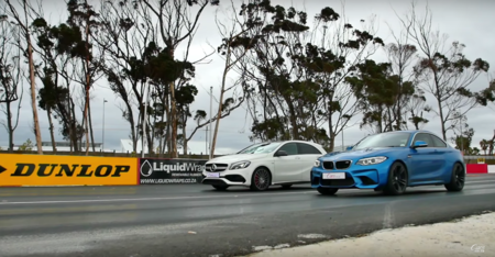 Video: BMW M2 vs Mercedes A45 AMG, cuando todo se resuelve con un arrancón