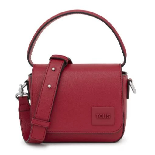 Bandolera de mujer Amanda pequeña con solapa y botón magnético
