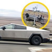 Otra Tesla Cybertruck destruida en México: la camioneta volcó en el Estado de México y fue pérdida total