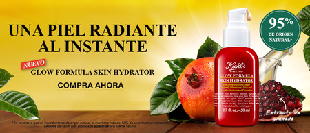 Cupón en Kiehls para conseguir envío gratis y una muestra XXL de regalo de su nuevo producto Glow Formula Skin Hydrator