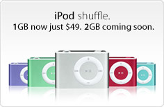 Llegan las rebajas a Apple: iPod shuffle desde 45 euros y nuevo modelo de 2GB