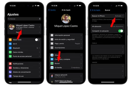 iPhoneを探すを無効にする