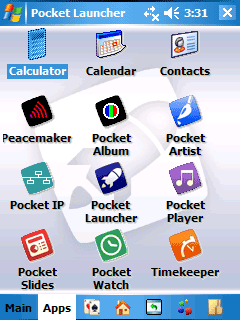 Pocket Launcher 3, organizador de programas para Windows Mobile