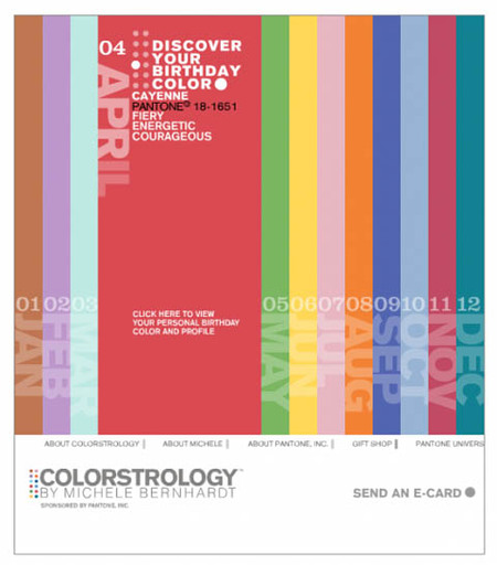 Colorstrology: descubre el color de la fecha de nacimiento de tu bebé