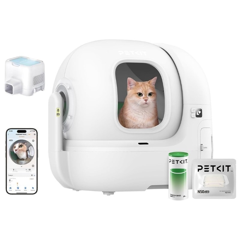 PETKIT Purobot Max Pro Automatic Litter Box with Camera and xSecure Technology - APP Control - Extra Large Capacity