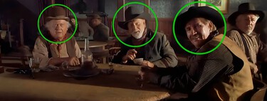 Si pausas Volver al futuro III en el minuto 27 con 50 segundos, descubrirás tres leyendas absolutas del cine western
