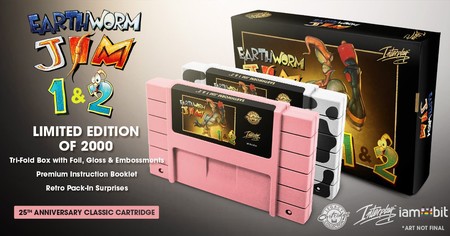 Los clásicos Earthworm Jim 1 y 2 regresarán con unos cartuchos de SNES muy especiales por su 25 aniversario