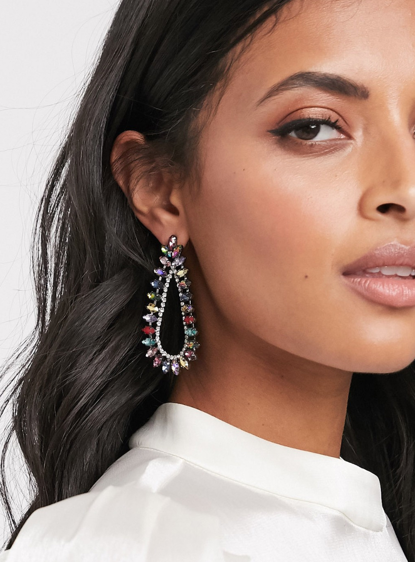 Pendientes de tendencia con diseño de lágrima con gema de colores Glera de ALDO