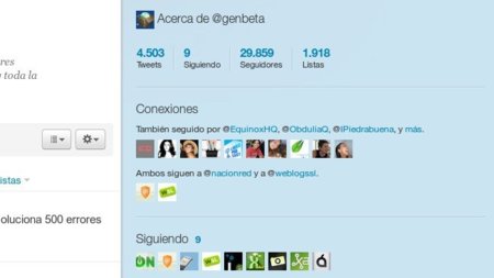 Twitter nos muestra las conexiones entre nosotros y otros usuarios