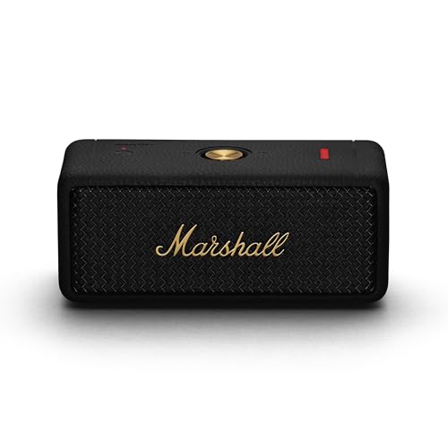Marshall Emberton II Altavoces Bluetooth portátiles, inalámbricos, Emparejables, IP67 Resistentes al Polvo y al Agua, más de 30 Horas de Tiempo de reproducción - Negro