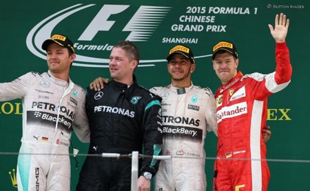 Mercedes y Ferrari se suben al podio del Gran Premio de China de Fórmula 1