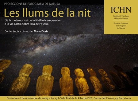 Les llums de la nit, charla de astrofotografía en el IEC de Barcelona