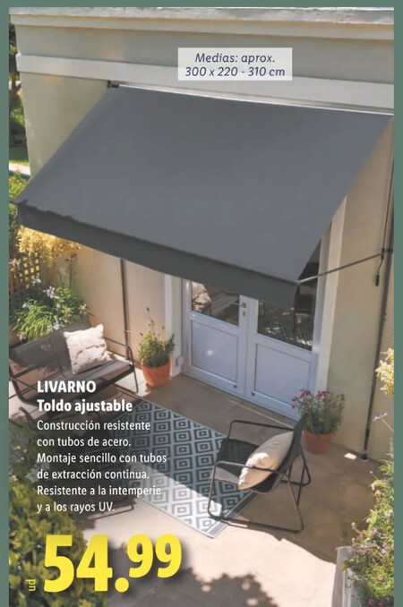 Toldo Ajustable Lidl
