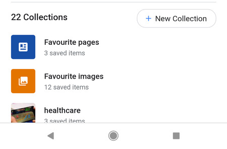 La app de Google mejora la sección 'Guardado' con las nuevas 'Colecciones': así es su nueva interfaz