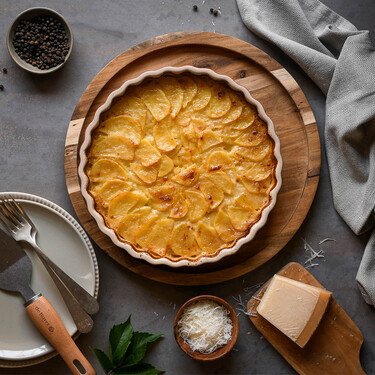 Patatas y queso para una receta fácil y deliciosa mejor que una pizza 