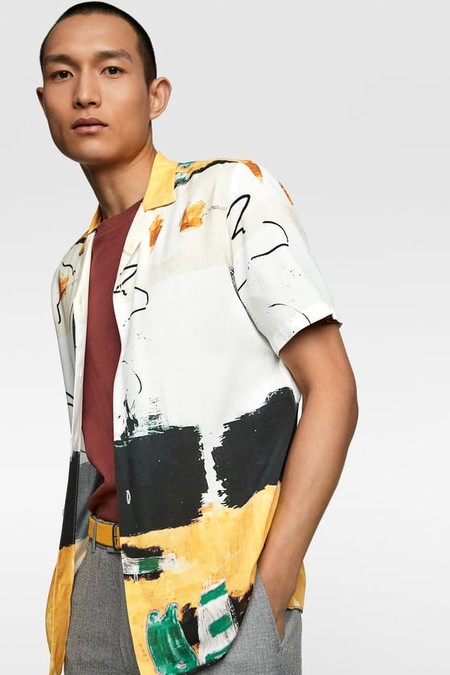 Marca tendencia con los prints abstractos de Zara