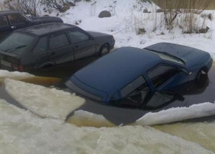 Lago helado en Rusia