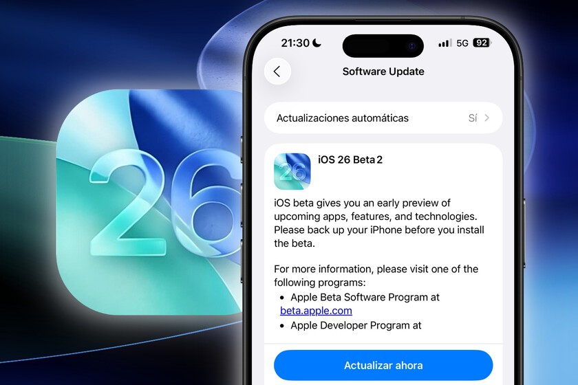 ¡Ya es oficial! iOS 26 beta 2 aterriza en el iPhone y estas son sus ...