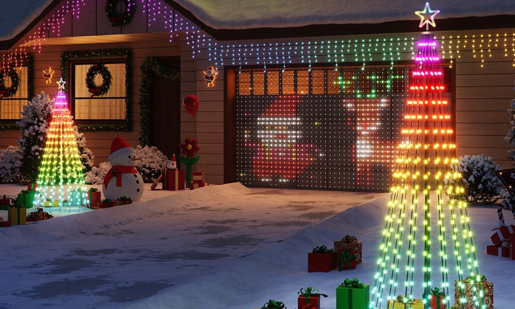 Tu árbol de Navidad montado en unos minutos: es inteligente y viene con 316 LEDs y modo música