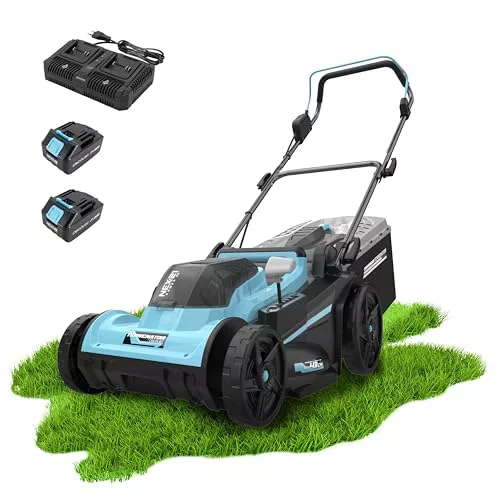 Cecotec Cortacésped de Batería sin Cable Terrenator E7 Liberty Z Plus. Motor sin Escobillas Brushless