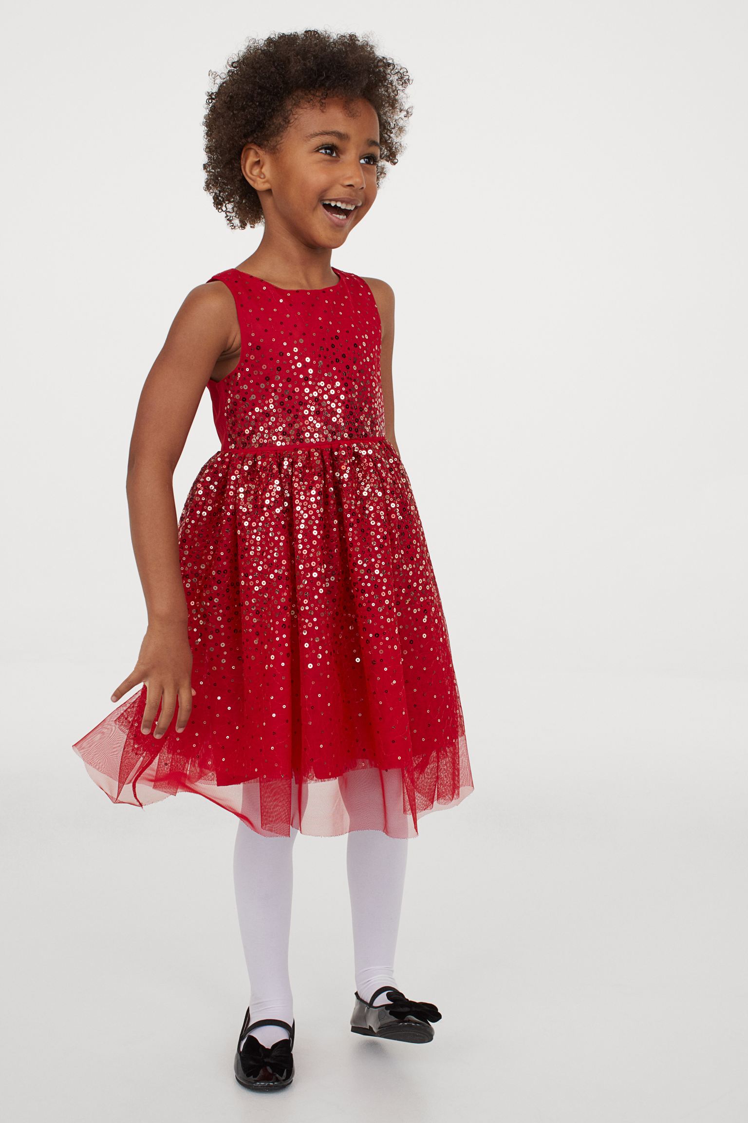 Vestido de tul con lentejuelas