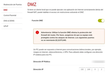 Config Router Vodafone