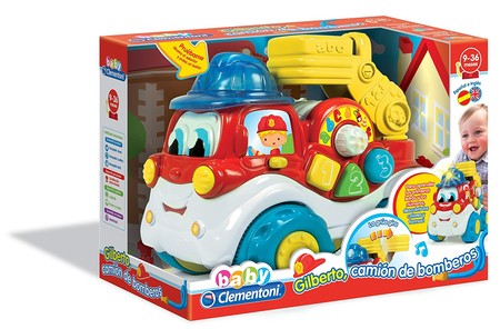 Por 16,65 euros tenemos el camión de bomberos Gilberto de Baby Clementoni rebajado en Amazon