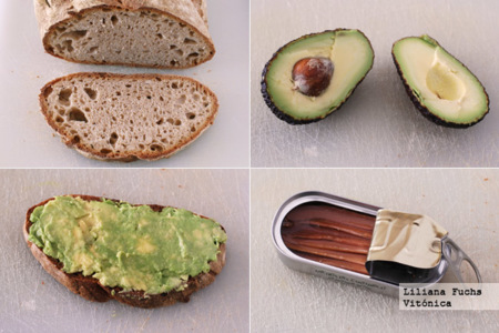 Tosta Aguacate Anchoas Pasos