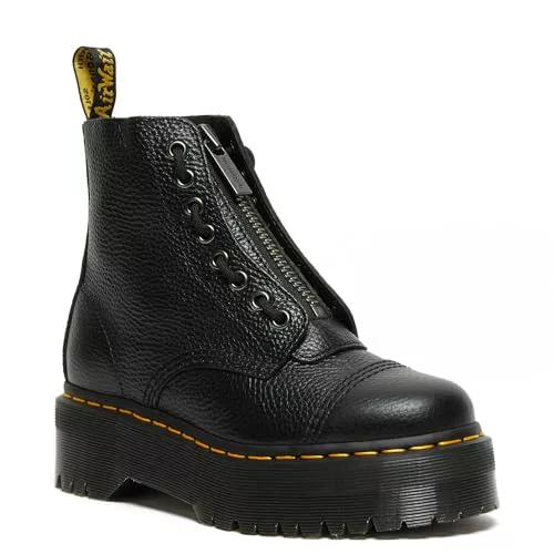 Dr. Martens - Jungle Boot, Botas de combate, Black Milled Nappa,