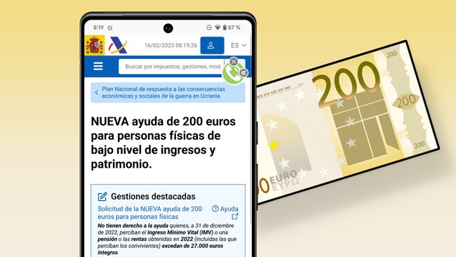 Ayuda 200 Euros Solicitud