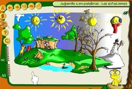 "Jugando con las palabras" y las estaciones del año