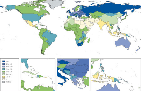 Mapamundi del alcohol en el embarazo