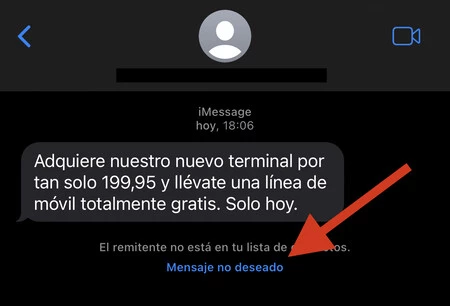 iPhoneのスパムを報告する