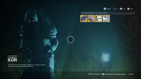 Destiny 2: ubicación de Xur y equipamiento (del 27 al 31 de octubre)