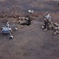 Três robôs foram colocados para explorar uma caverna formada por erupções vulcânicas;  o objetivo? Facilitar a exploração de Marte 