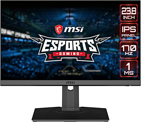 MSI Optix MAG245R2 Monitor de 24" gaming - 16 : 9 FHD (1920 x 1080), 1ms, panel IPS, 170Hz, visión nocturna - FreeSync Premium, Mystic Light RGB